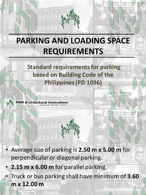 Parking AND Loading Space Requirements .